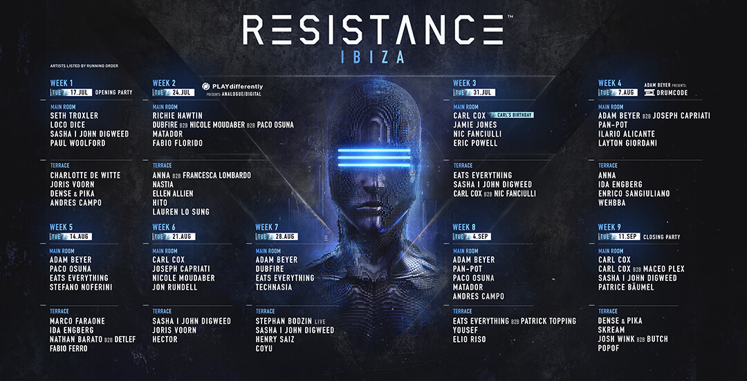 Ibiza (Club Residency) 2018